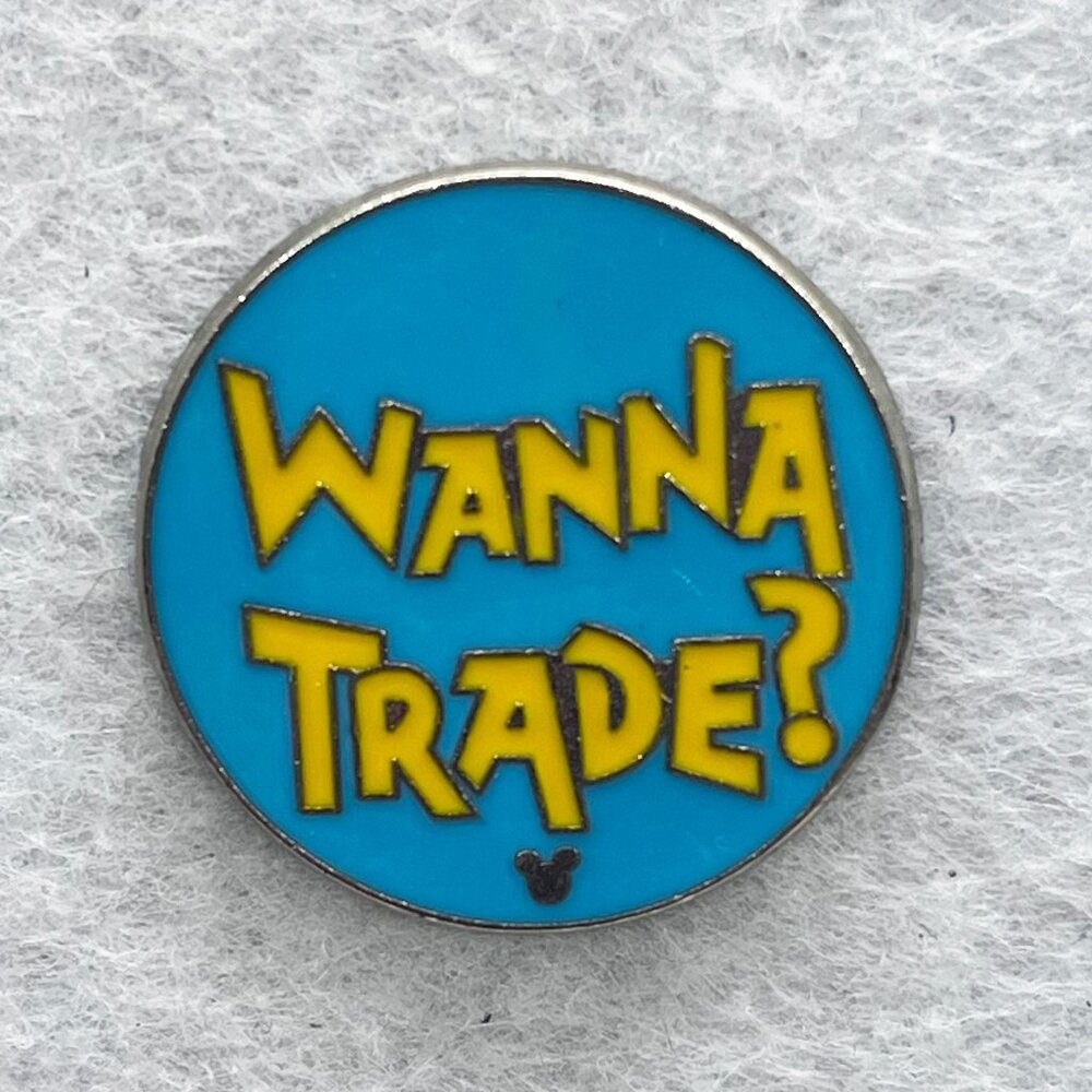 Disney "Wanna Trade?" Enamel Brooch Pin